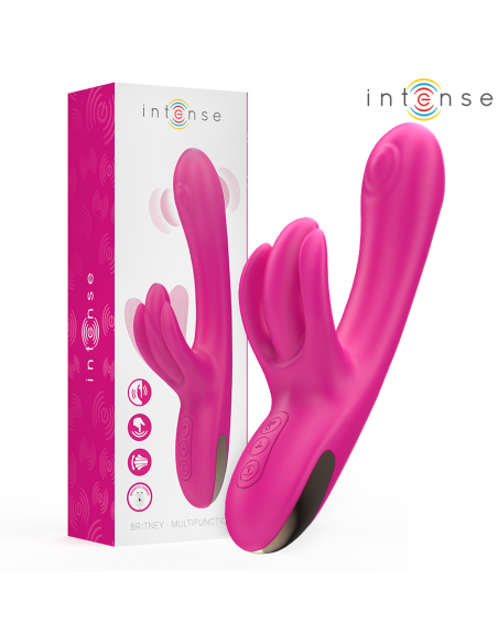 INTENSE - BRITNEY MULTIFUNCTION RABBIT VIBRATOR 23 CM PINK