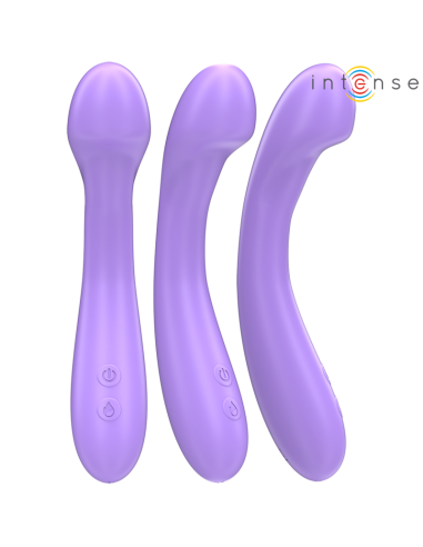 INTENSE - BECKY VIBRUOJAMAS 19 CM ŠILDOMAS 7 VIBRACIJOS VIOLETINIS