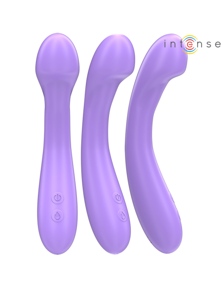 INTENSE - BECKY VIBRUOJAMAS 19 CM ŠILDOMAS 7 VIBRACIJOS VIOLETINIS
