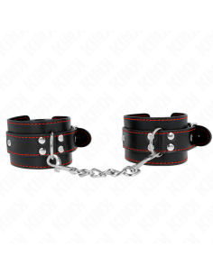 KINK - RIŠO ĮRAŠAI JUODAS SU RAUDONU PAMUŠALIU, REGULIUOJAMAS 20-28 CM X 5,5 CM 2
