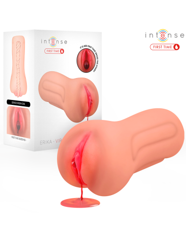 INTENSE FIRST TIME - ERIKA VIRGIN MASTURBATOR WITH BLEEDING