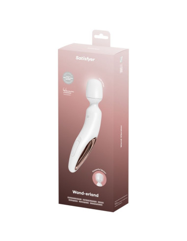 SATISFYER - WAND ERLAND VIBRATING MASSAGER WHITE