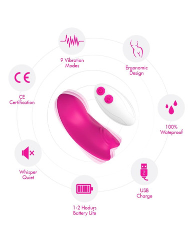 ARMONY - BUTTERFLY WEARABLE PANTIES VIBRATOR REMOTE CONTROL PURPLE