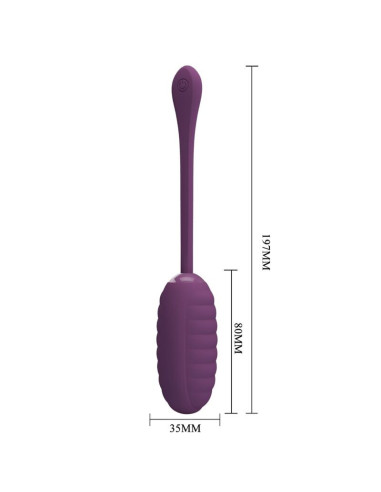 PRETTY LOVE - CASPER PURPLE RECHARGEABLE VIBRATING EGG