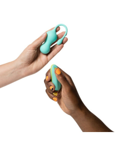 ROMP - CELLO MULTIFUNCTION VIBRATING EGG TURQUOISE REMOTE CONTROL