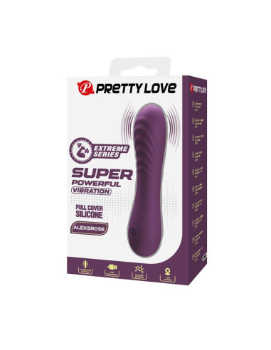 PRETTY LOVE - ALEXISROSE RECHARGEABLE VIBRATOR 10 FUNCTIONS PURPLE