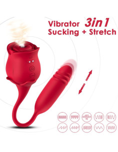 ARMONY - ROSEKNIGTH CLITORIS SUCKER and VIBRATOR RED 2