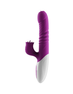 ARMONY - Dvigubas liežuvio vibratorius ir stumiantis violetinės spalvos šilumos efektas 2