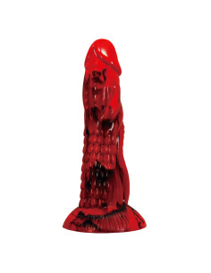 POWER MONSTERS - MINOTAUR FANTASY DILDO WITH SUCTION CUP 21 CM Ø 5 CM RED and BLACK 2