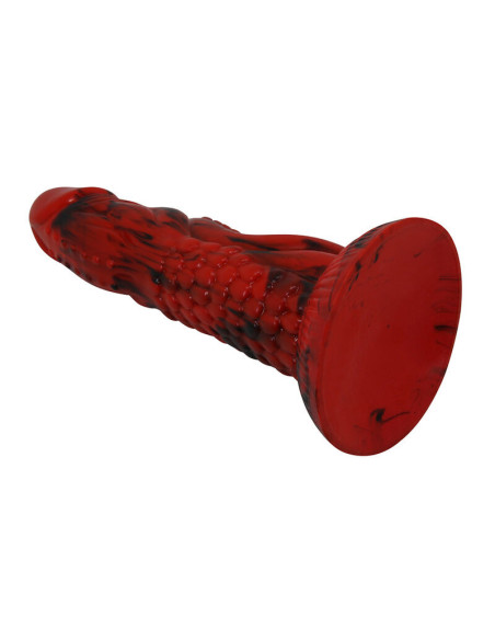 POWER MONSTERS - MINOTAUR FANTASY DILDO WITH SUCTION CUP 21 CM Ø 5 CM RED and BLACK