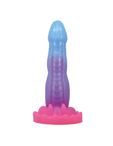 POWER MONSTERS - VOID PYTHON FANTASY DILDO WITH SUCTION CUP 20.5 CM Ø 5.2 CM BLUE, PURPLE and PINK