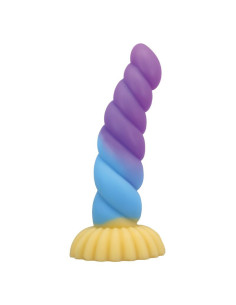 POWER MONSTERS - UNICORN TRICOLOR FANTASY SILICONE DILDO 22 CM Ø 5 CM