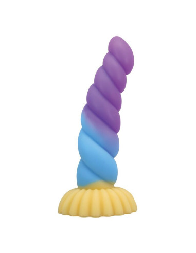 POWER MONSTERS - UNICORN TRICOLOR FANTASY SILICONE DILDO 22 CM Ø 5 CM