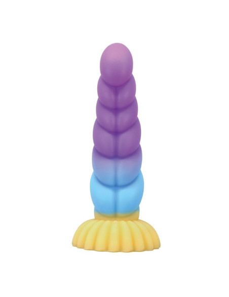 POWER MONSTERS - UNICORN TRICOLOR FANTASY SILICONE DILDO 22 CM Ø 5 CM