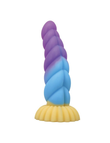 POWER MONSTERS - UNICORN TRICOLOR FANTASY SILICONE DILDO 22 CM Ø 5 CM