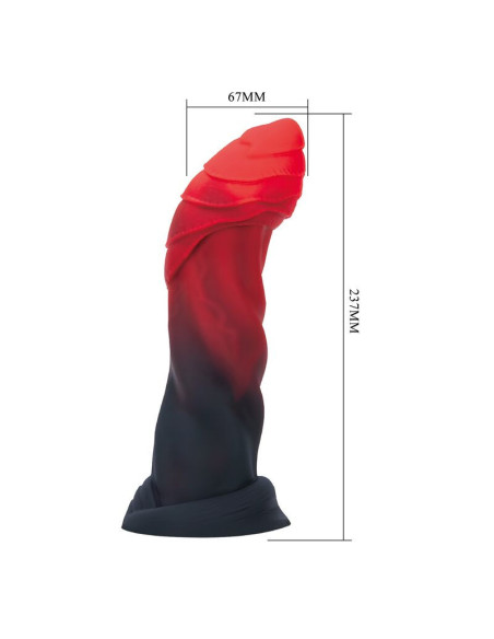 POWER MONSTERS - INFERNAL GOLIATH BICOLOR FANTASY SILICONE DILDO 25 CM Ø 6 CM