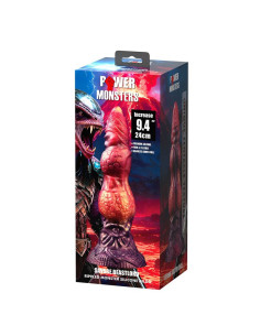 POWER MONSTERS - SAVAGE BEASTLORD TRICOLOR FANTASY SILICONE DILDO 24 CM Ø 5 CM 2