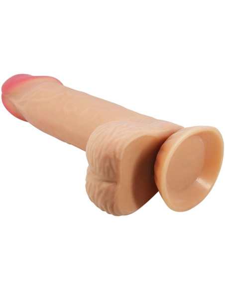 PRETTY LOVE - SLYDANČIOS ODOS SERIJOS REALISTIŠKAS DILDO SU SLYDANČIA ODOS SIURBTUKU 20,6 CM