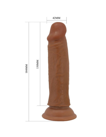 PRETTY LOVE “ – „Quentin Realist“ dildo 18 cm rudas