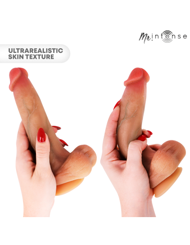 MR INTENSE - BRUCE M SILICONE DILDO WITH TESTICLES 20 CM -Ø- 4.5 CM