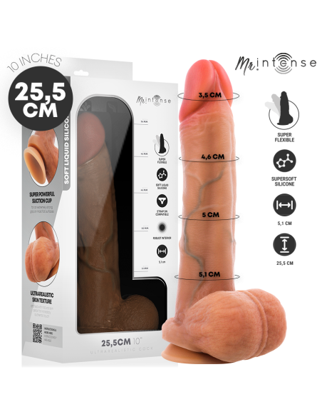 MR INTENSE - GARY XL ULTRA-REALISTIC SILICONE COCK WITH TESTICLES 25.5 CM -Ø- 5.1 CM