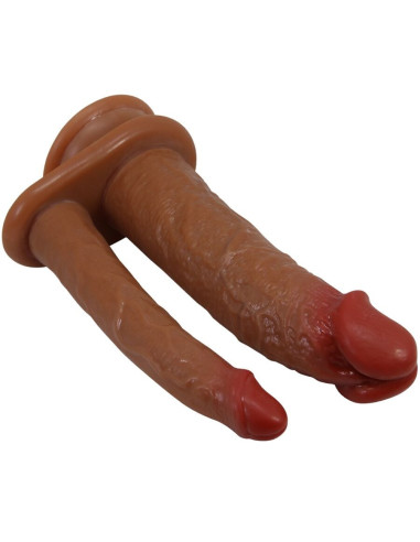 PRETTY LOVE - GORAN DVIGUBA DILDO REALISTINĖ NATŪRALI MULATO