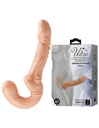 BAILE - EMMA TEXTURED DOUBLE PENETRATION STRAP-ON FLESH