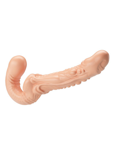 BAILE - EMMA TEXTURED DOUBLE PENETRATION STRAP-ON FLESH
