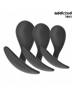 ADDICTED TOYS - SET OF 3 ANAL PLUG SILICONE MODEL 3