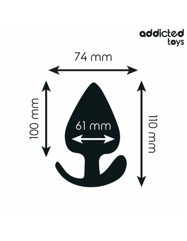ADDICTED TOYS - ANAL PLUG SILICONE SIZE XXL 11 CM