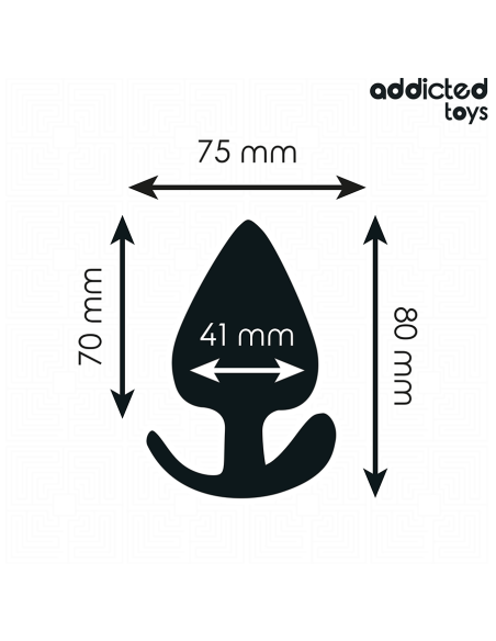 ADDICTED TOYS - SILIKONINIS ANALINIS KAIŠTIS, DYDIS L 8 CM