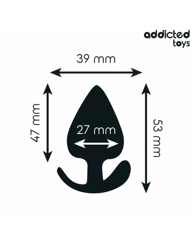 ADDICTED TOYS - SILIKONINIS ANALINIS KAIŠTIS, S DYDIS, 5,3 CM