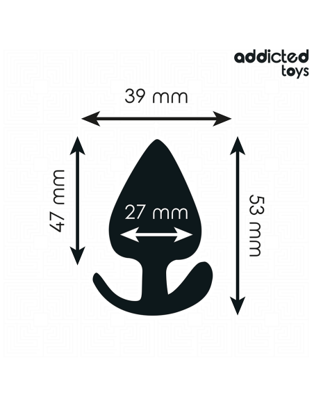 ADDICTED TOYS - SILIKONINIS ANALINIS KAIŠTIS, S DYDIS, 5,3 CM