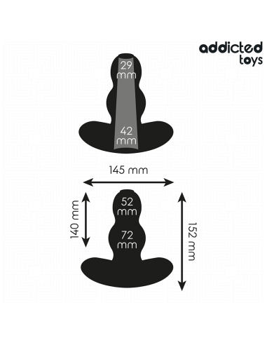 ADDICTED TOYS - TUŠČIABUČIAS ANALINIS KAIŠTIS IŠ SILIKONIO, XXL DYDIS 15,2 CM