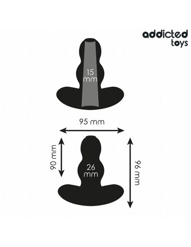 ADDICTED TOYS - TUŠČIABUČIAS ANALINIS KAIŠTIS IŠ SILIKONIO, M DYDIS 9,6 CM