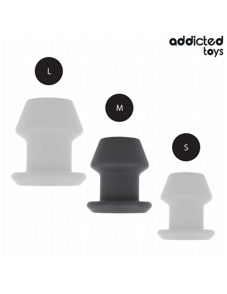 ADDICTED TOYS - EXTREME HOLLOW ANAL PLUG SILICONE SIZE M 8.7 CM