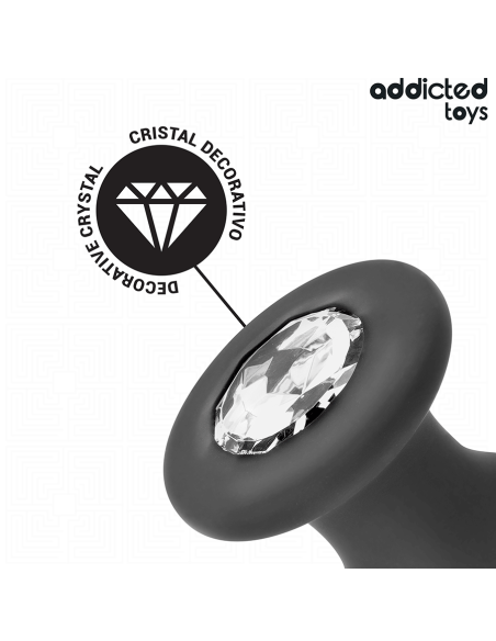 ADDICTED TOYS - ANAL PLUG WITH JEWEL SILICONE SIZE L 12.6 CM