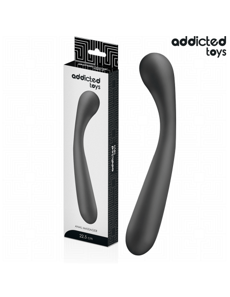 ADDICTED TOYS - Dvigubas analinis masažuoklis iš silikono 22,5 cm