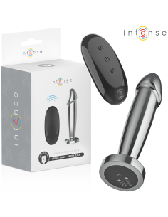 INTENSE - ANAL PLUG 10 VIBRATIONS METAL DILDO WITH REMOTE CONTROL S