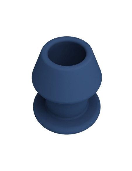 MR PLAY - JACK BLUE SILICONE HOLLOW ANAL PLUG SIZE S