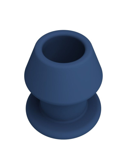 MR PLAY - JACK BLUE SILICONE HOLLOW ANAL PLUG SIZE M