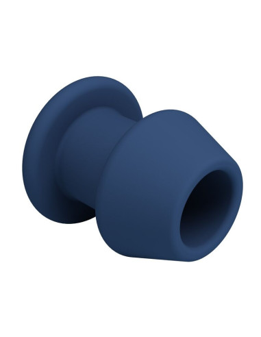MR PLAY - JACK BLUE SILICONE HOLLOW ANAL PLUG SIZE M