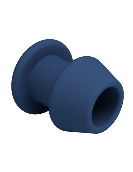 MR PLAY - JACK BLUE SILICONE HOLLOW ANAL PLUG SIZE M