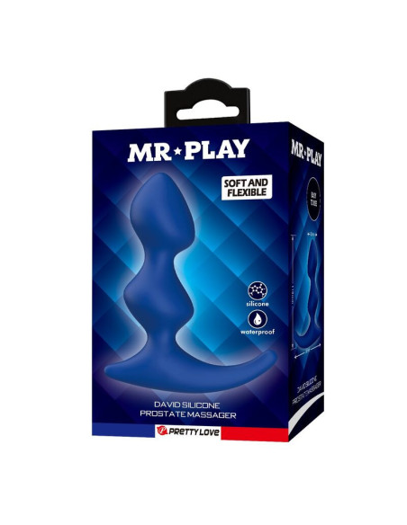 MR PLAY - ERGONOMIC BLUE ANAL PLUG