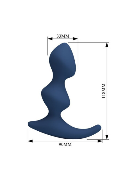 MR PLAY - ERGONOMIC BLUE ANAL PLUG