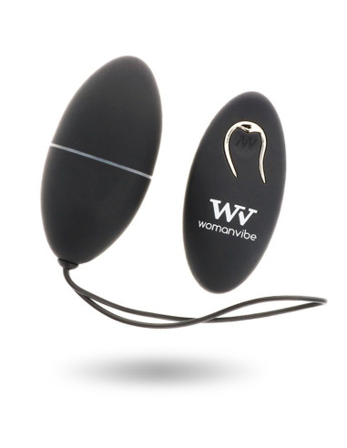 WOMANVIBE - ALSAN EGG NUOTOLINIO VALDYMO PULTAS JUODAS SILIKONINIS JUODAS