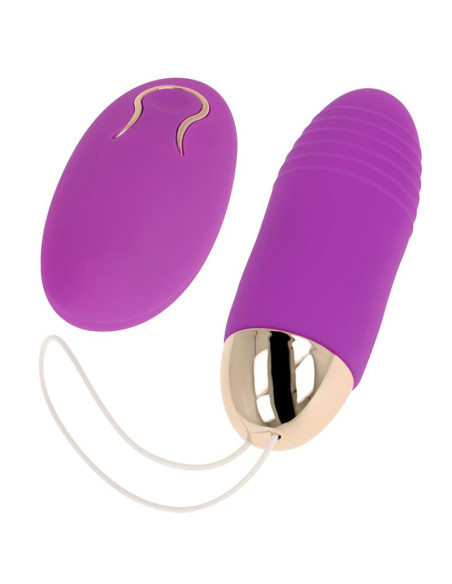 OHMAMA - VIBRUOJAMAS KIAUŠINIS SU NUOTOLINIU VALDYMU, 10 GREIČIŲ, VIOLETINIS