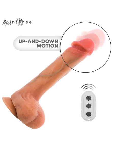 MR INTENSE - BRADLEY VIBRATOR DILDO WITH HEAT EFFECT AND REMOTE CONTROL 21 CM -Ø- 4.2 CM