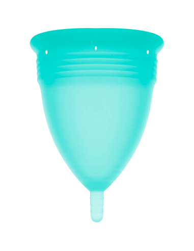 STERCUP - FDA patvirtinta silikoninė menstruacinė taurelė su akvamarino spalva - L dydis