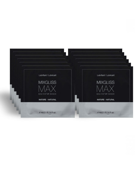 MIXGLISS - MAX ANAL DILATOR LUBRICANT PACK 12 SINGLE DOSE 4ML